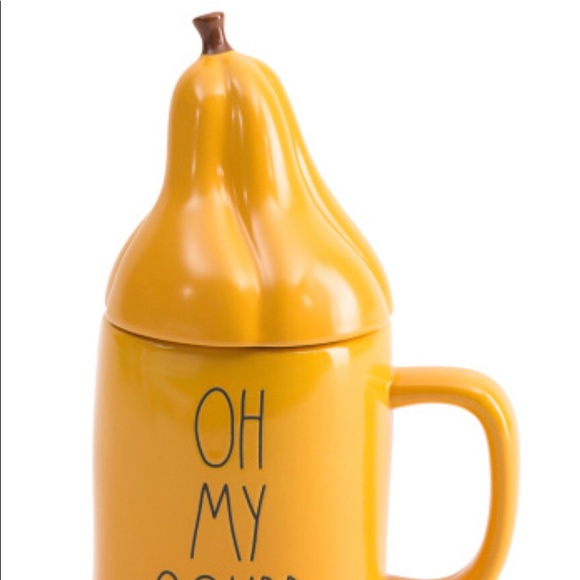 RAE DUNN NIB Oh My Gourd Figural Mug 4.5 in D x 9H - Picture 7 of 9